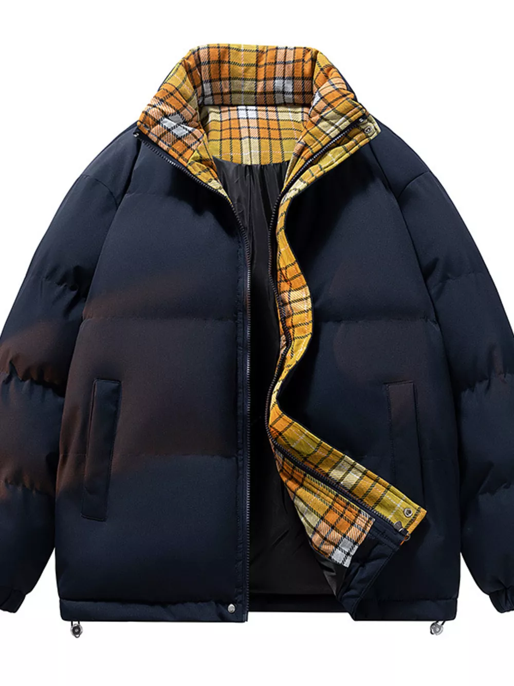 Men's Full Size Zip Up Padded Winter Coat Plus Size, image 6