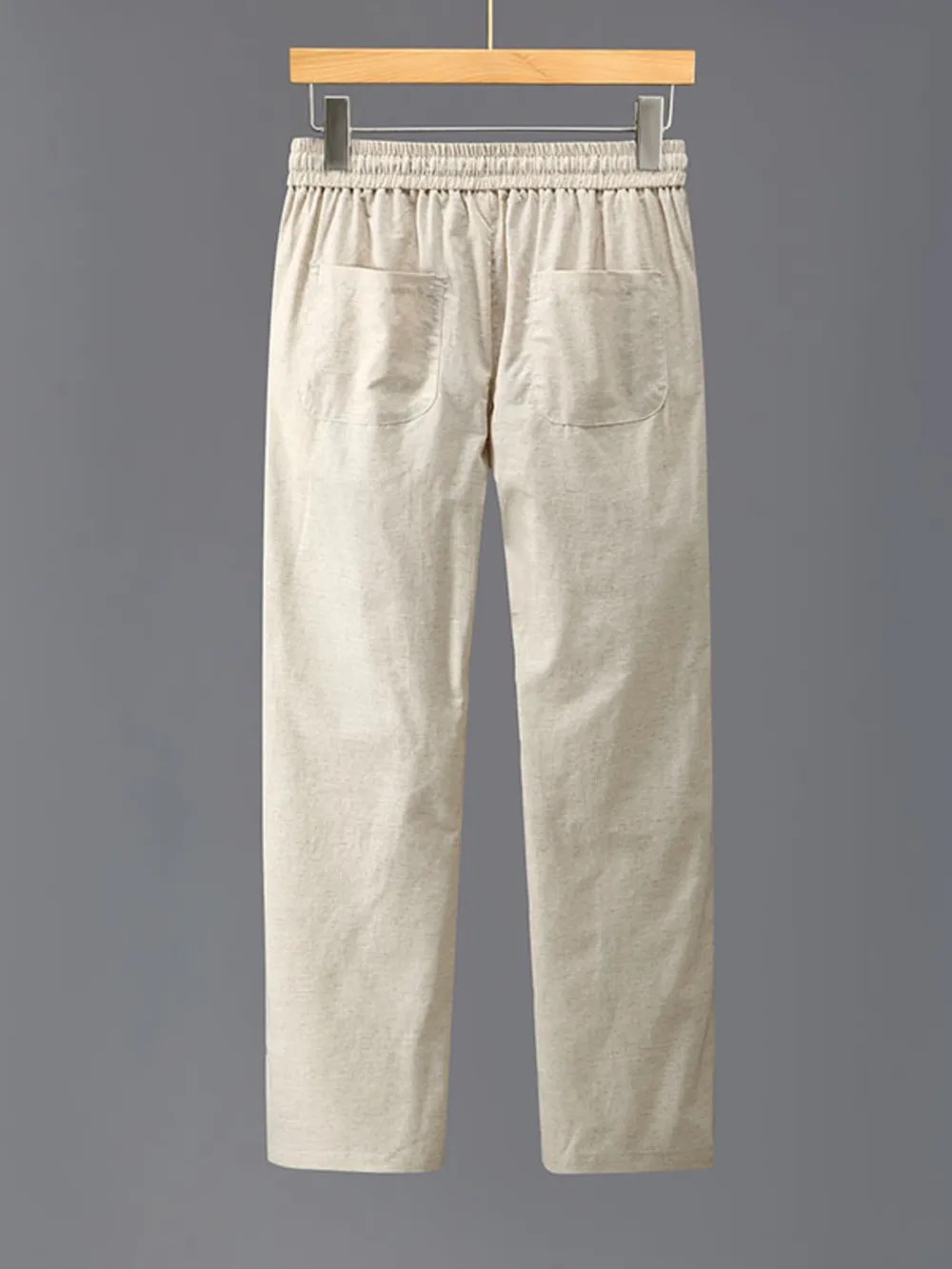Men's Plus Size Drawstring Loose Fit Pants, image 3