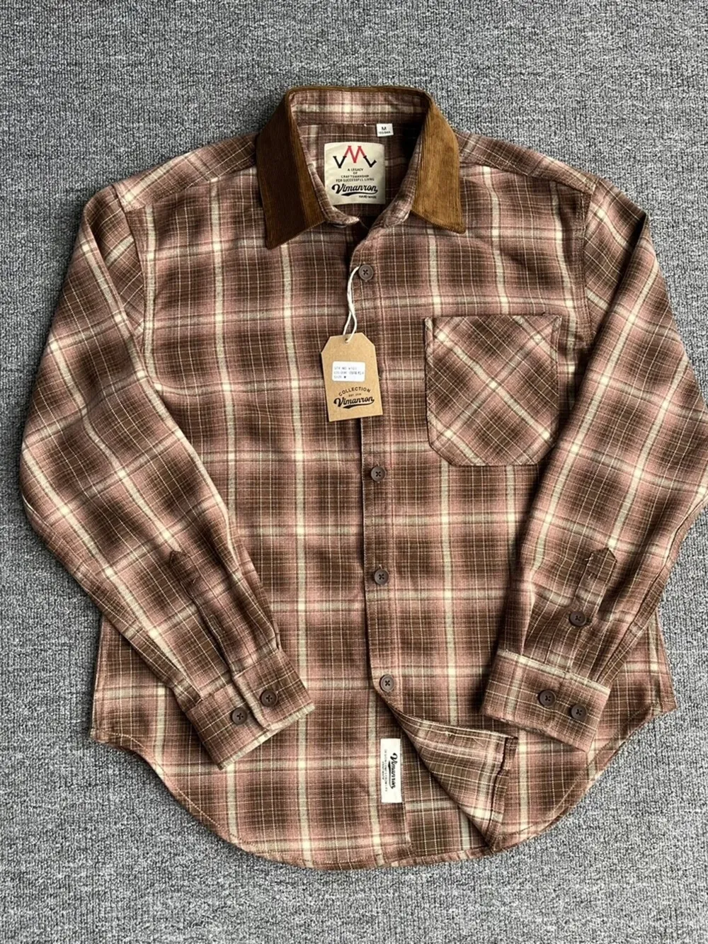 Men's Plus Size Oversized Plaid Button Up Shirt, image 3