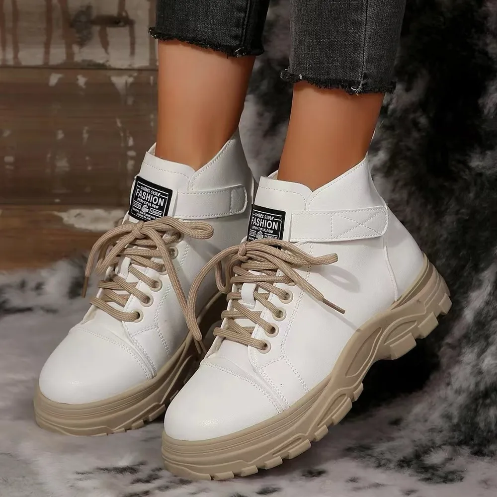 Lace Up Platform Combat Boots, image 4