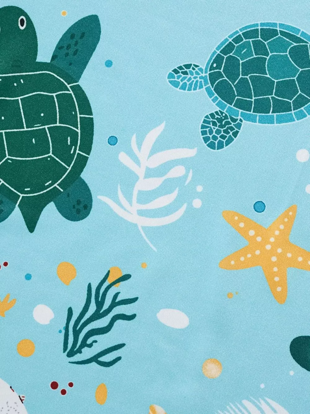 Children's Turtle Print Round Neck Tee and Shorts Set, image 3