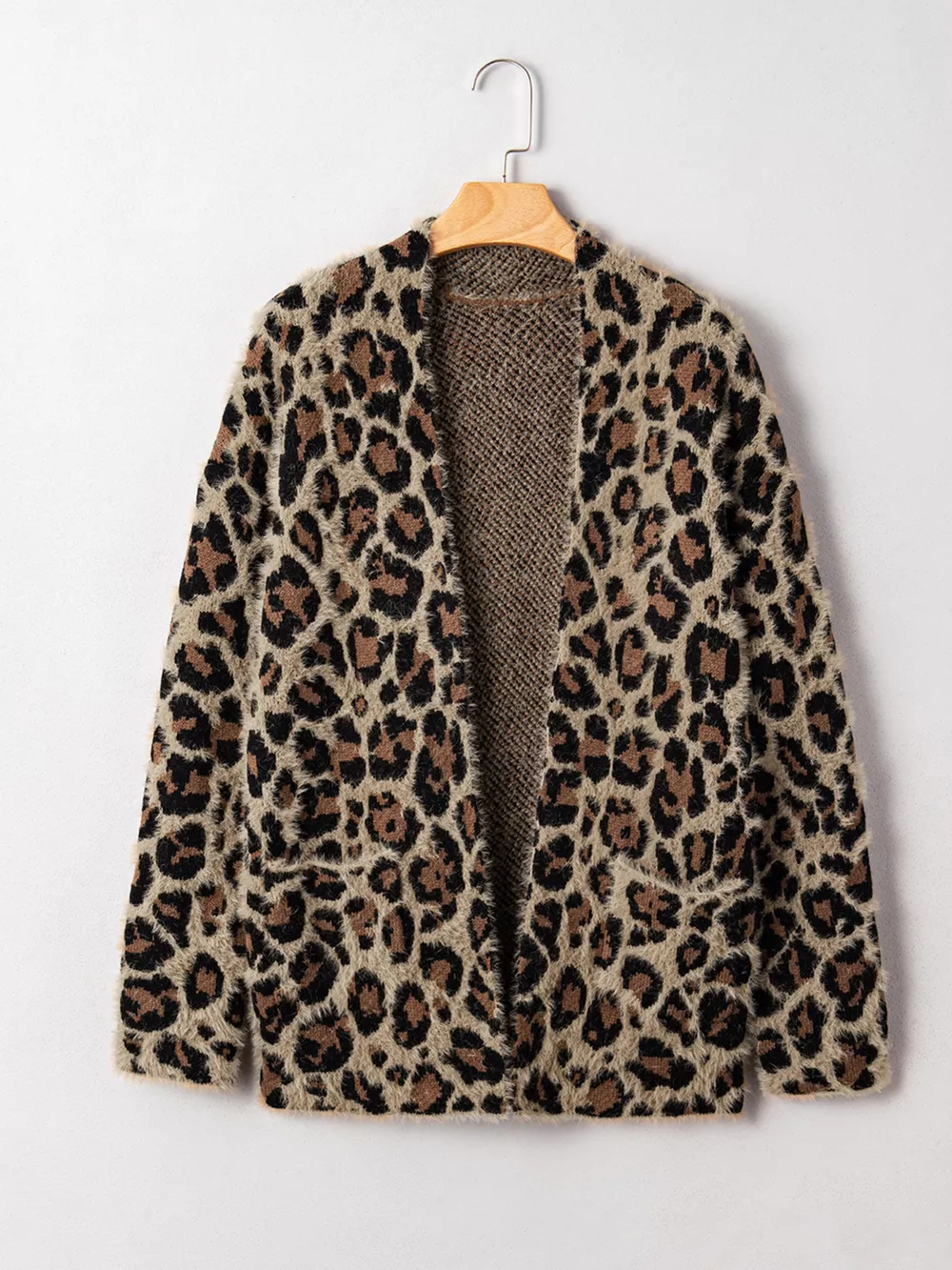 Leopard Open Casual Cardigan, image 5