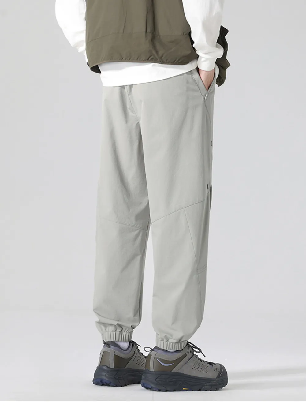 Men's Plus Size Casual Drawstring Joggers, image 5