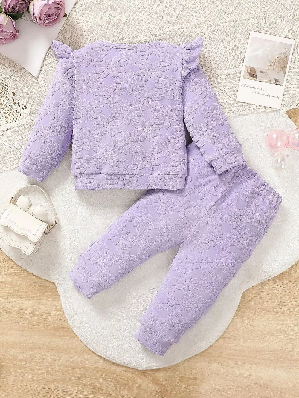 Children's Mama's Bestie Textured Outfit Set, image 2