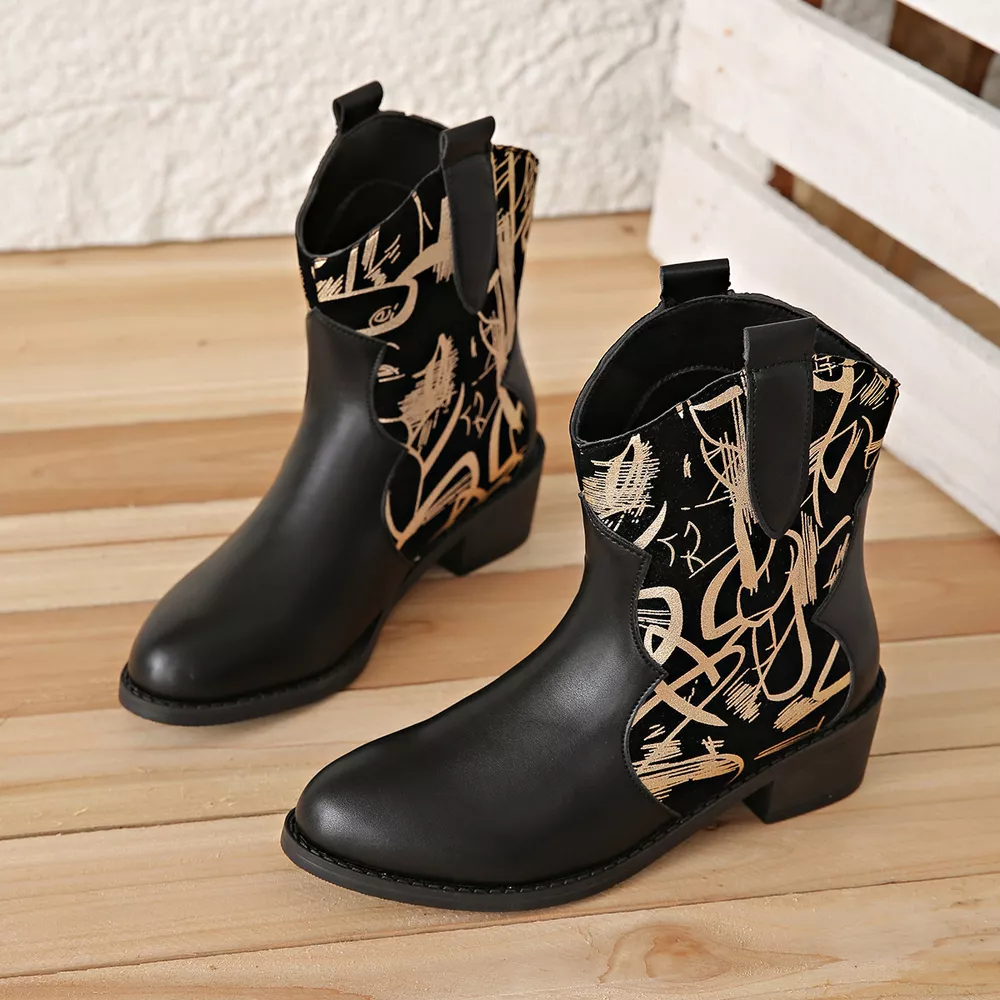 Point Toe Block Heels Boots, image 6