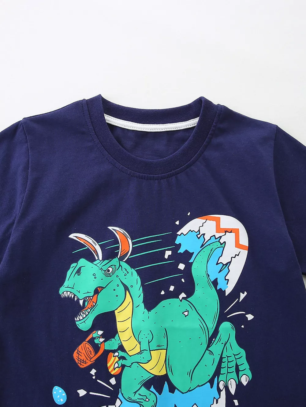 Children's Dinosaur Graphic Short Sleeve T-Shirt 3-Piece Set, image 4