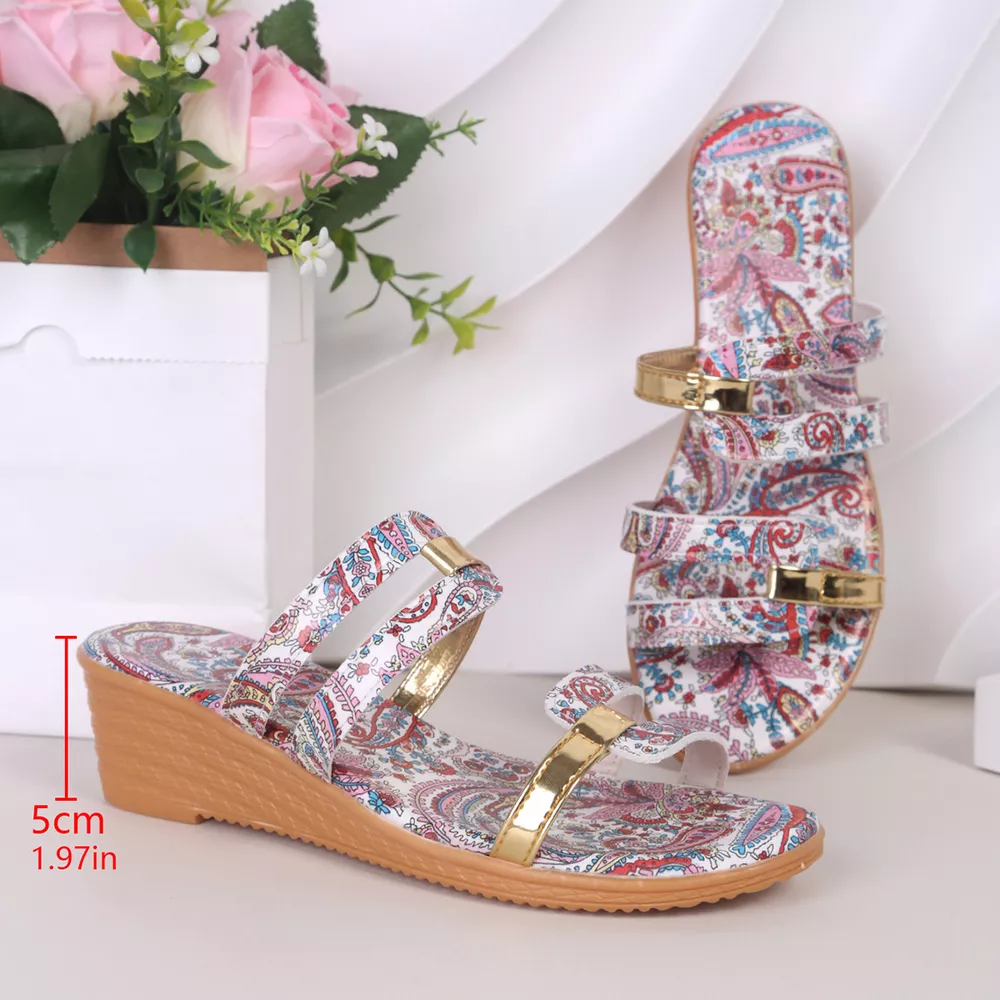 Open Toe Wedge Sandals, image 3