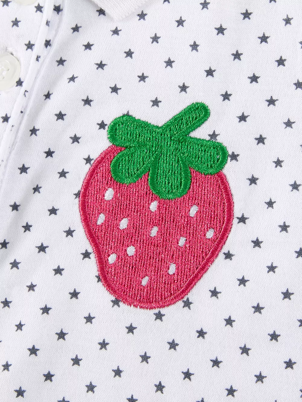 Children's Strawberry Polka Dot Polo, image 3
