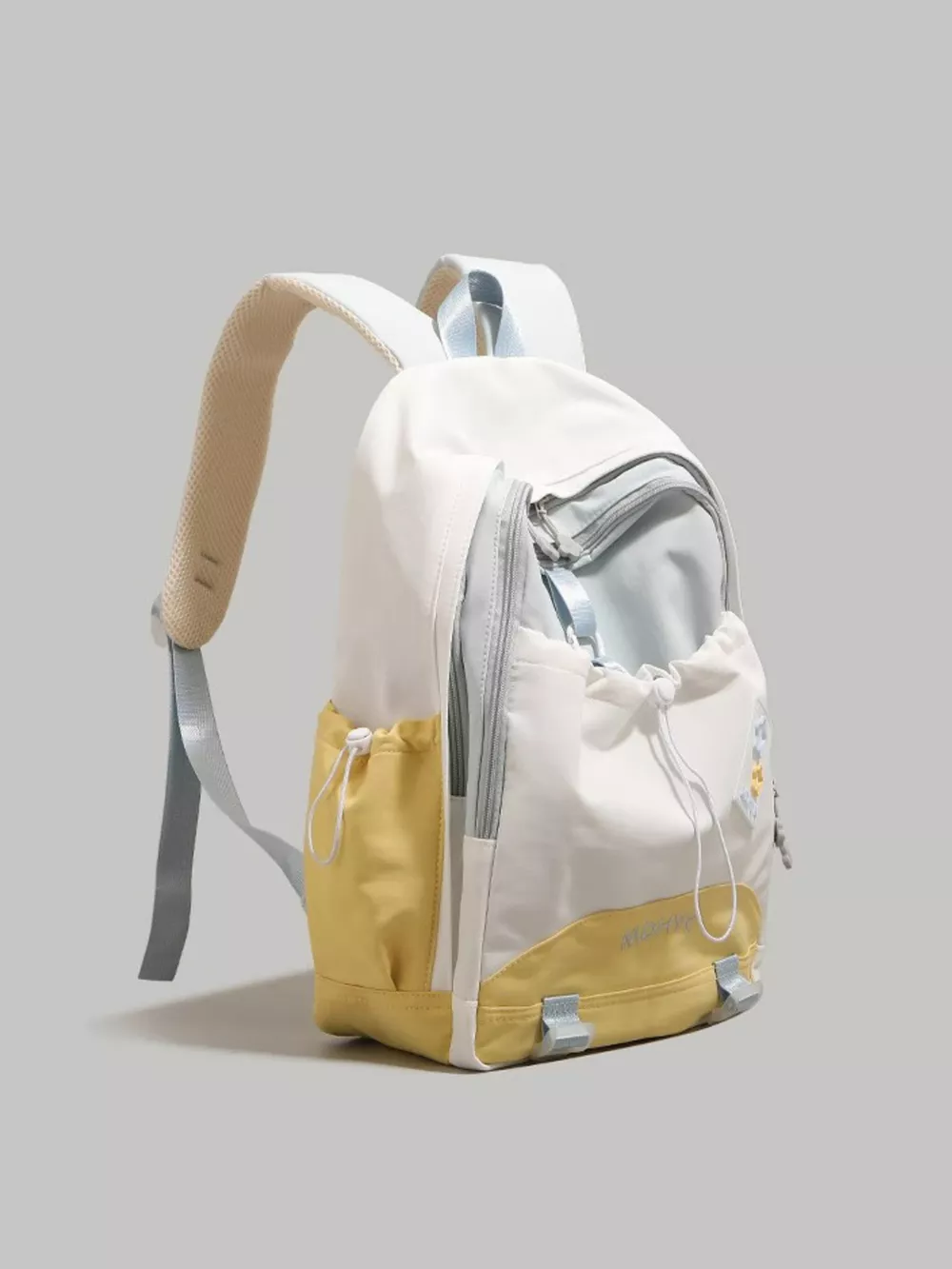 Color Block Drawstring Backpack Bag, image 6