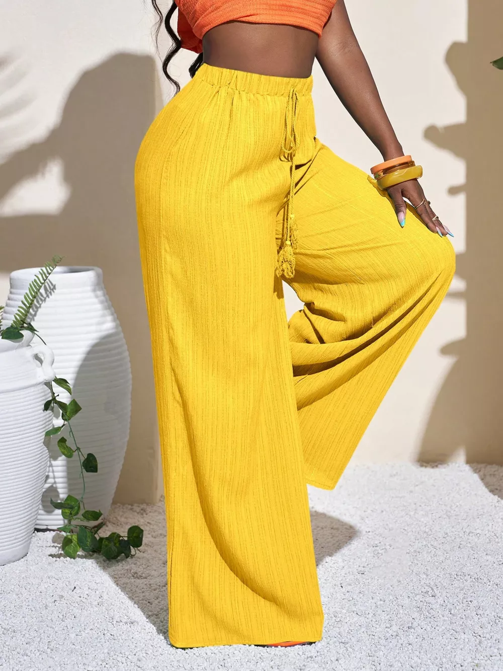 Wide-Leg Pants with Drawstring, image 5