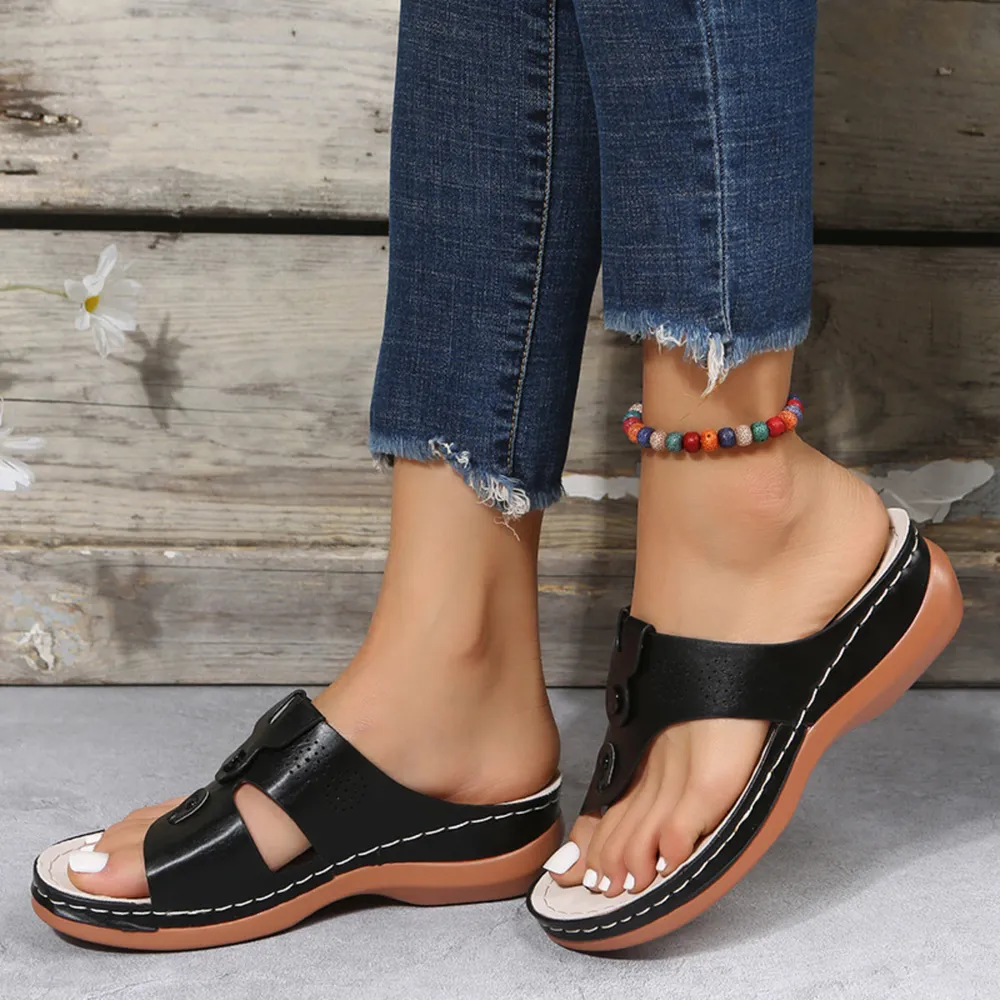 Cutout Wedge Sandals, image 2