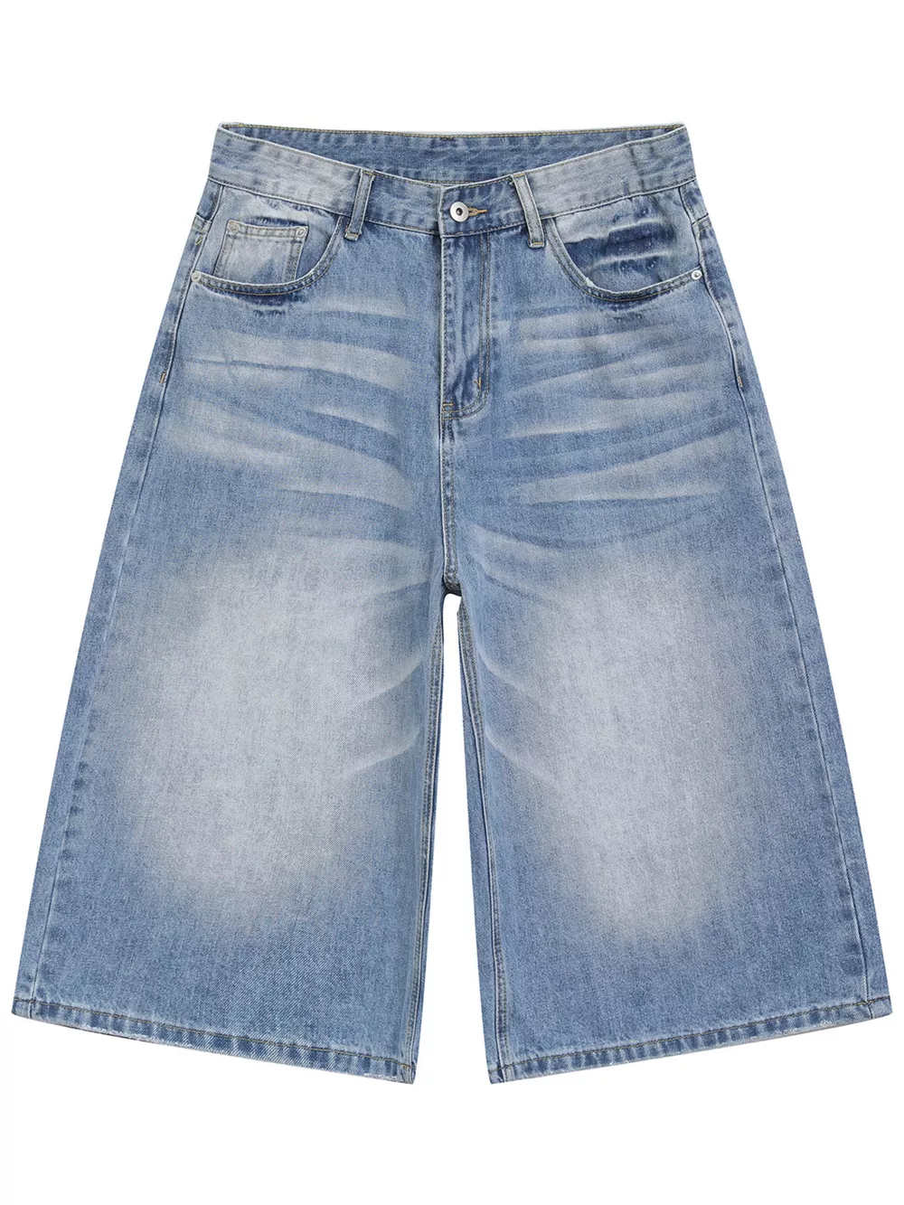 Men's Wide Leg Cropped Jeans, image 3