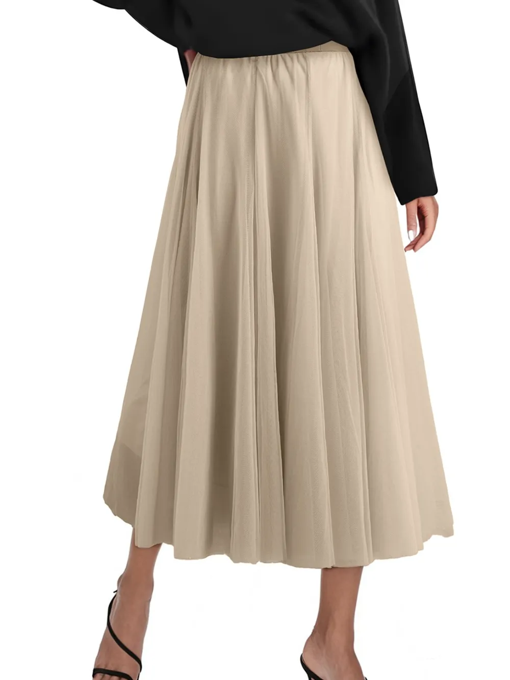 High-Waisted Midi Skirt, image 2