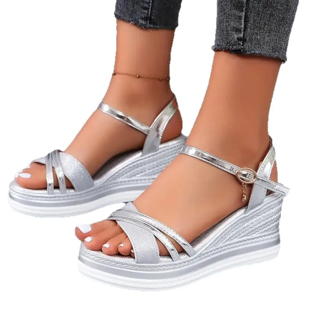Open Toe Wedge Sandals, image 5