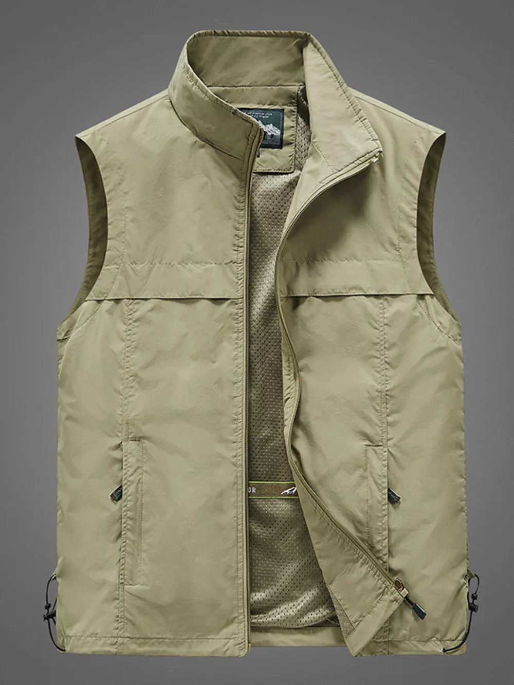 Men's Plus Size Zip Up Vest, image 3