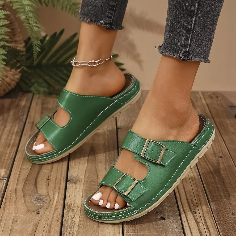 Double Buckle Platform Sandals, image 7