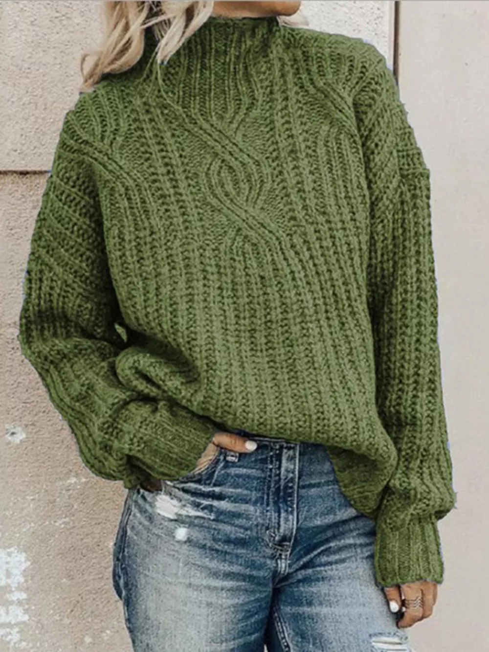 Turtleneck Long Sleeve Sweater, image 11