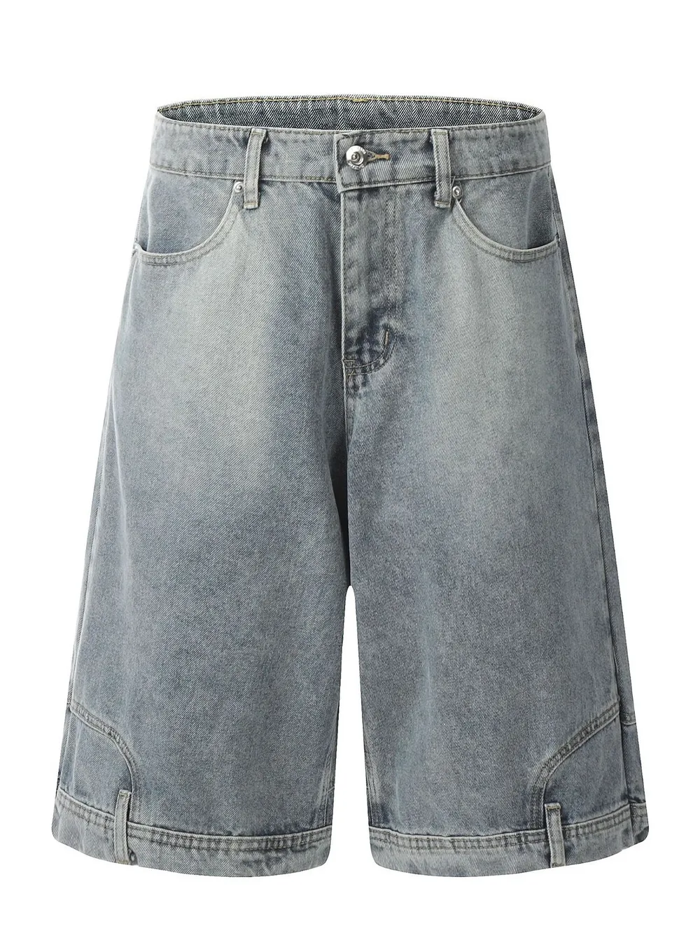 Men's Classic Loose Fit Denim Shorts, image 4