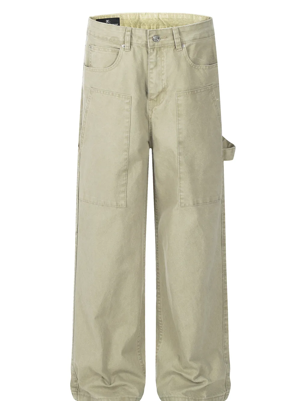 Men's Washed Cargo Wide Leg Jeans, image 5