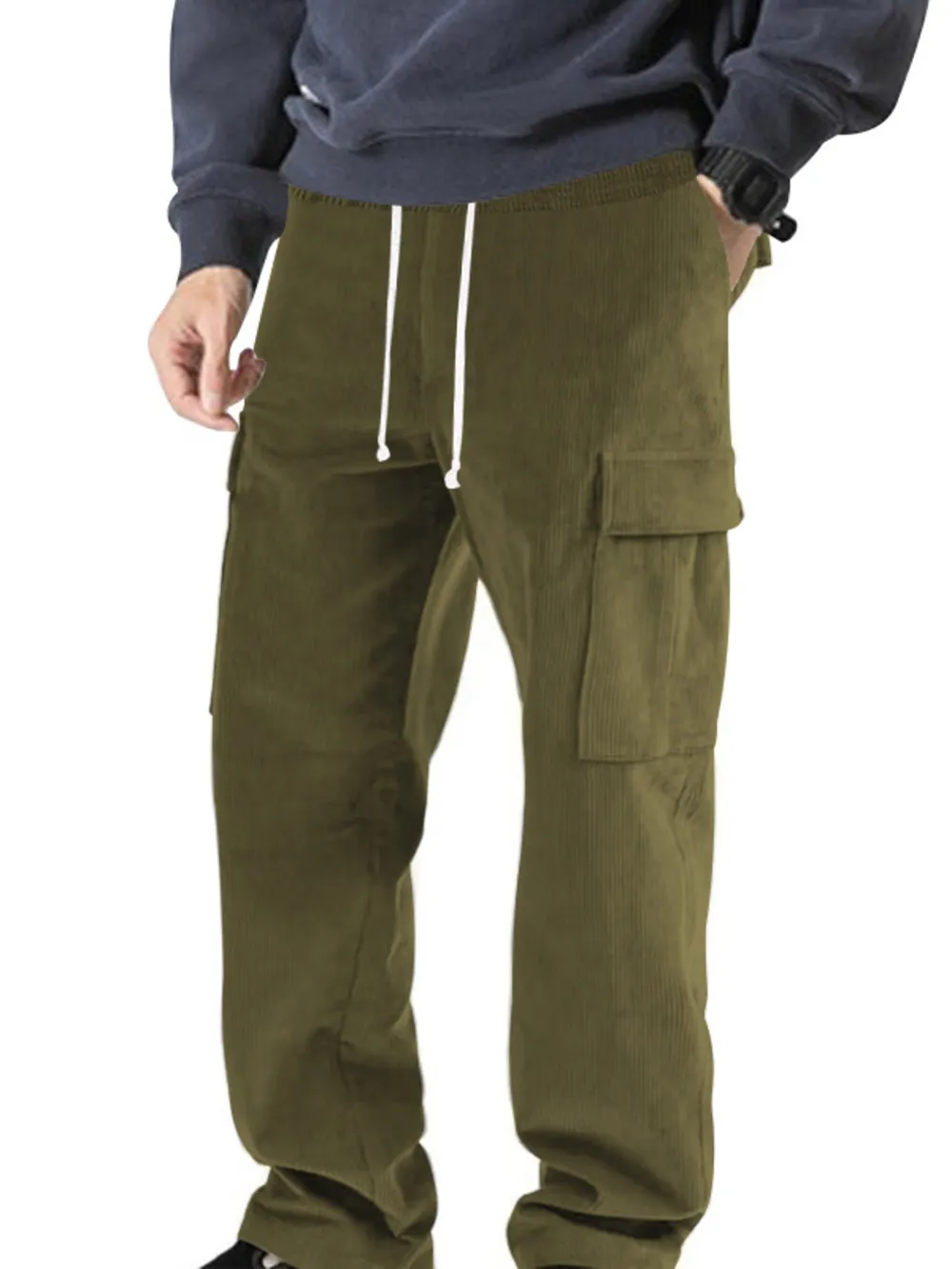 Men's Full Size Drawstring Jogger Pants Plus Size, image 6