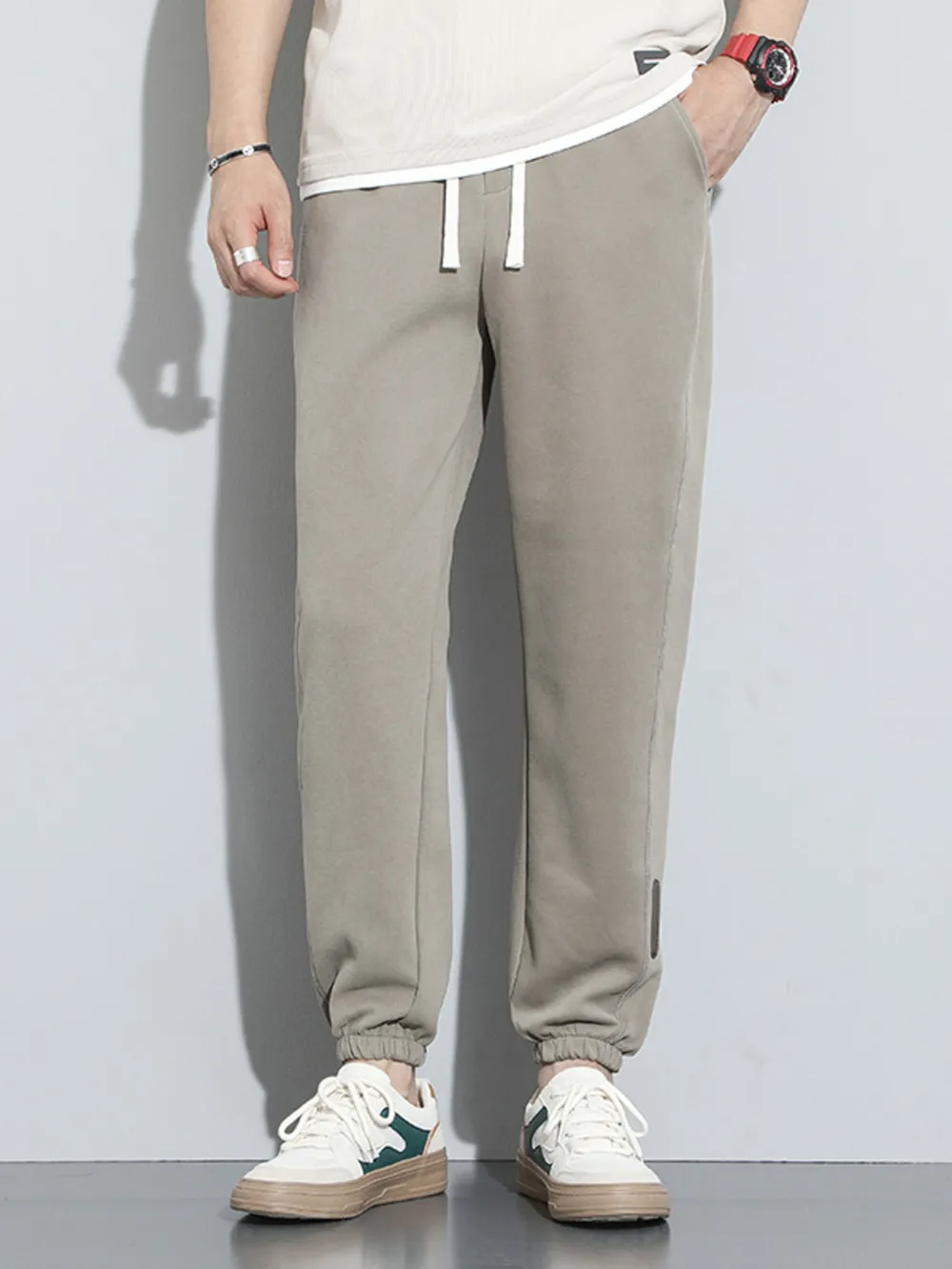 Men's Full Size Casual Drawstring Joggers Plus Size, image 5