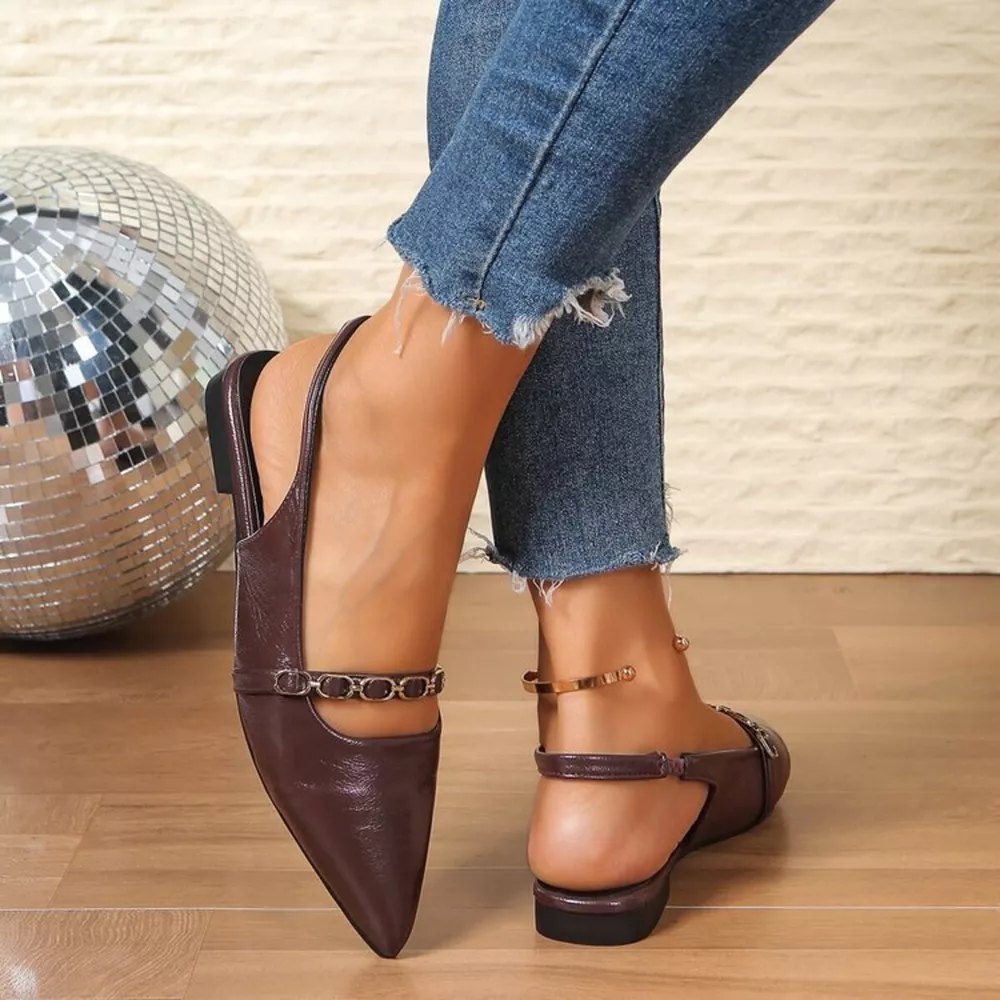 Point Toe Slingback Sandals, image 2