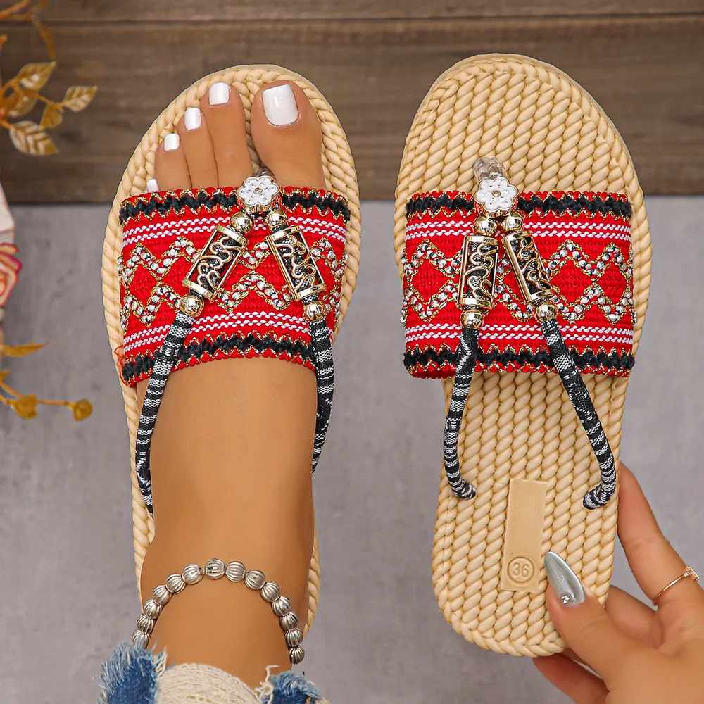 Toe Post Woven Sandals, image 11