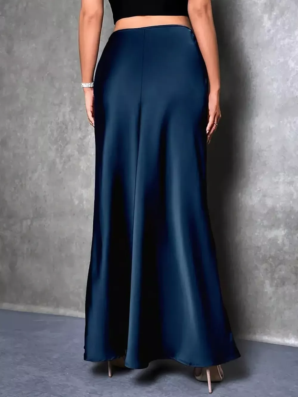 Satin Maxi Skirt, image 2