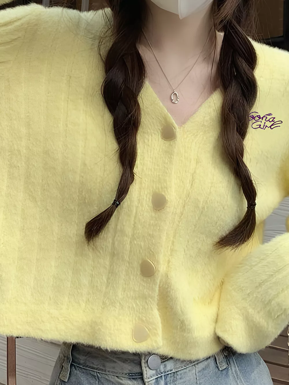 Button Up Ribbed Knit Cardigan, image 5