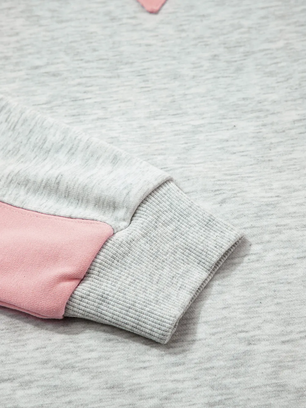 Color Block Long Sleeve Sweatshirt and Shorts Set, image 4