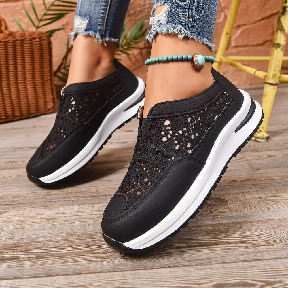 Breathable Round Toe Slip-Ons, image 6