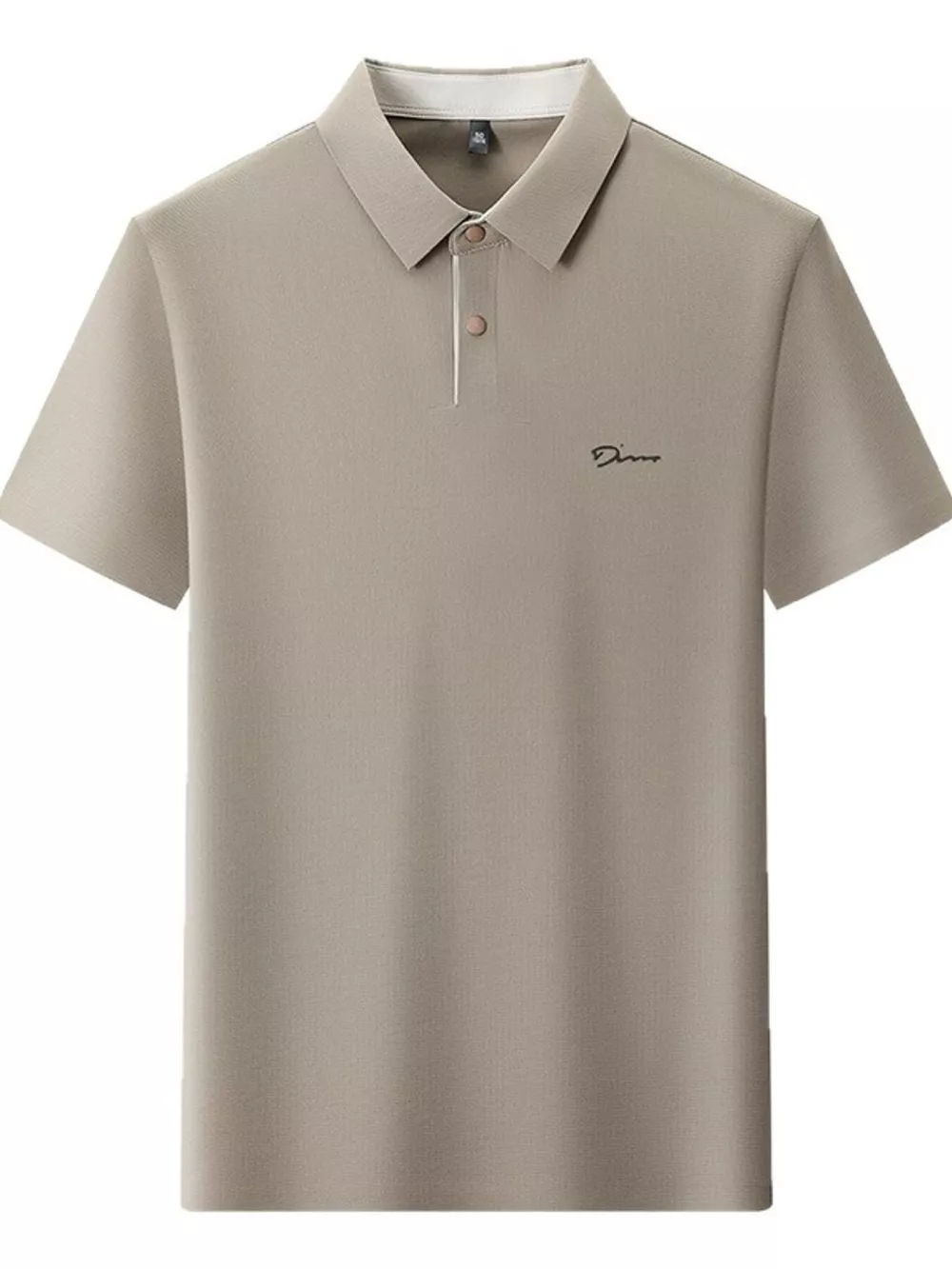Men's Plus Size Button Detail Short Sleeve Polo, image 3