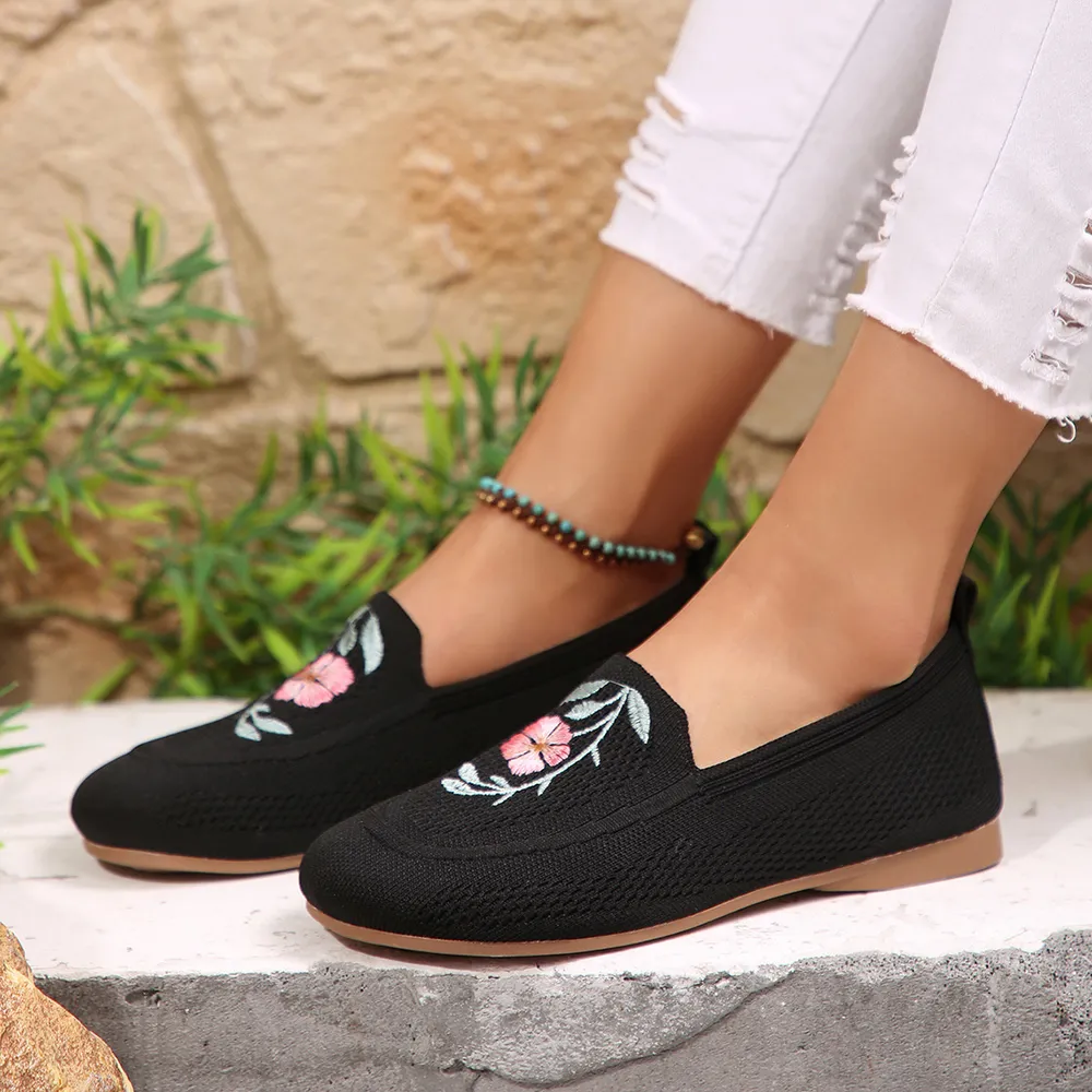 Embroidered Mesh Slip-Ons, image 7