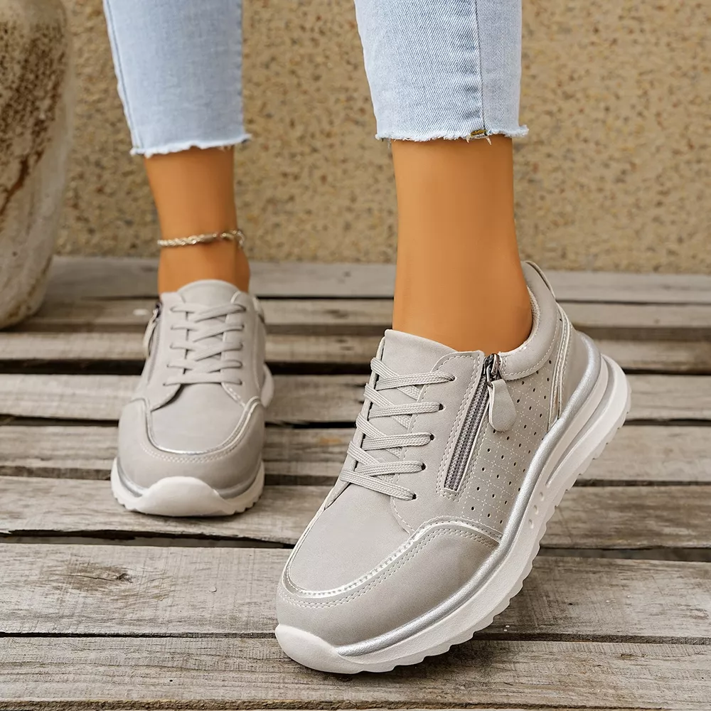 Round Toe Lace Up Sneakers, image 8