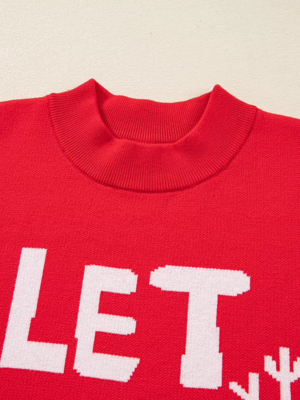 LET IT SNOW Christmas Loose Sweater, image 3