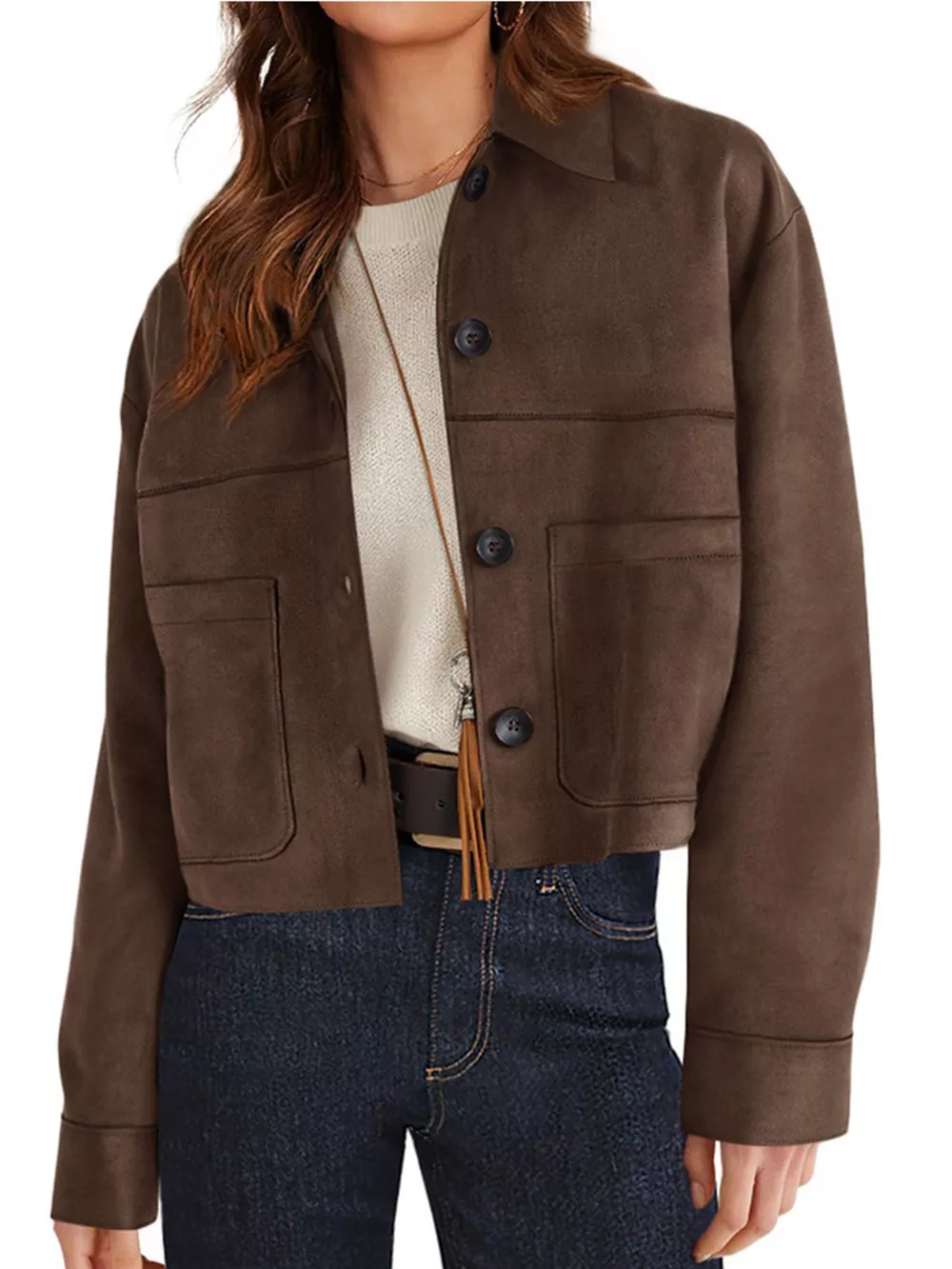 Button-Down Cropped Jacket, image 24
