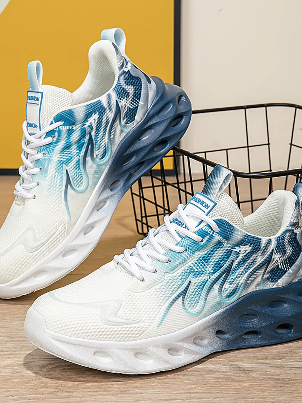 Round Toe Lace Up Mesh Athletic, image 10