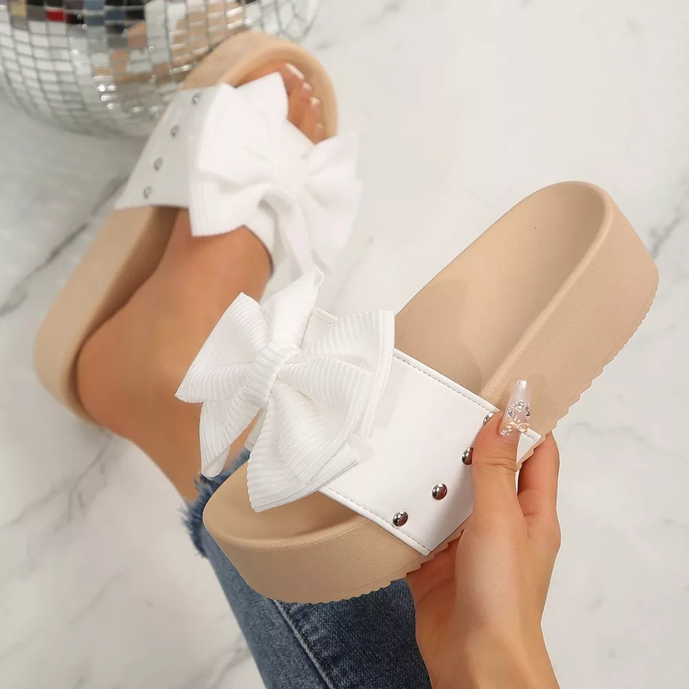 Bow Decor Platform Sandals, image 3