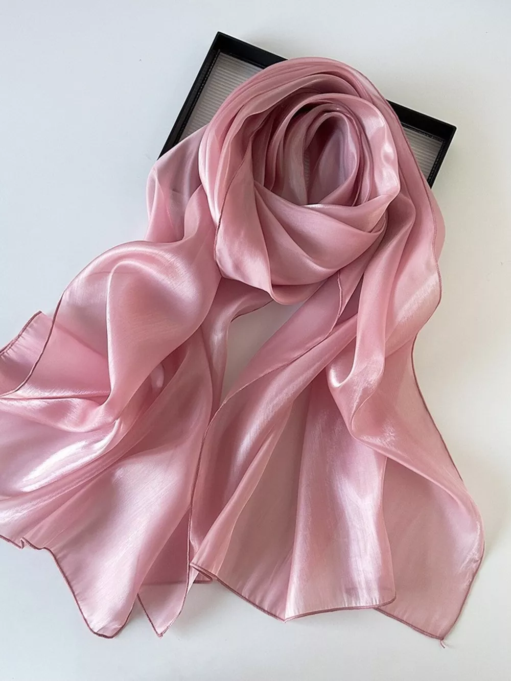Solid Color Organza Scarf, image 2
