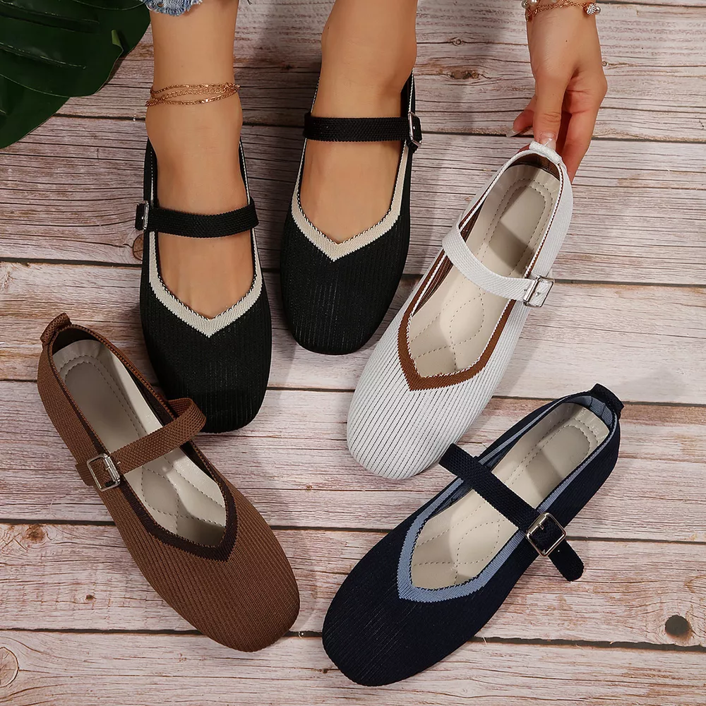 Round Toe Mesh Slip-Ons, image 2