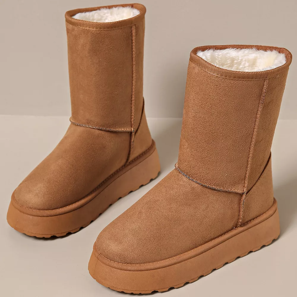 Round Toe Platform Boots, image 6