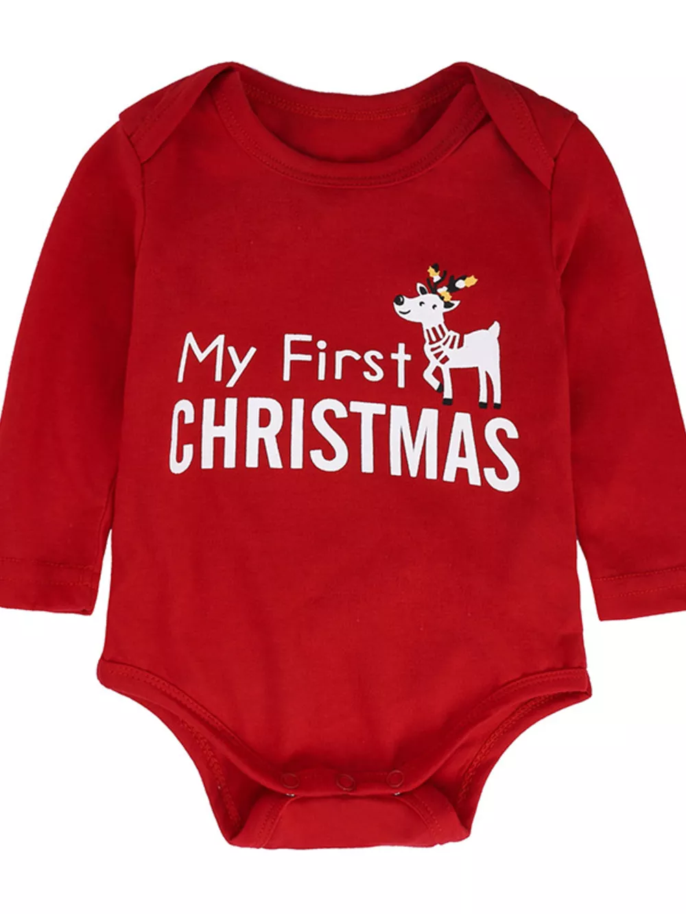 Children's My First Christmas Reindeer Baby Outfit Set, image 2