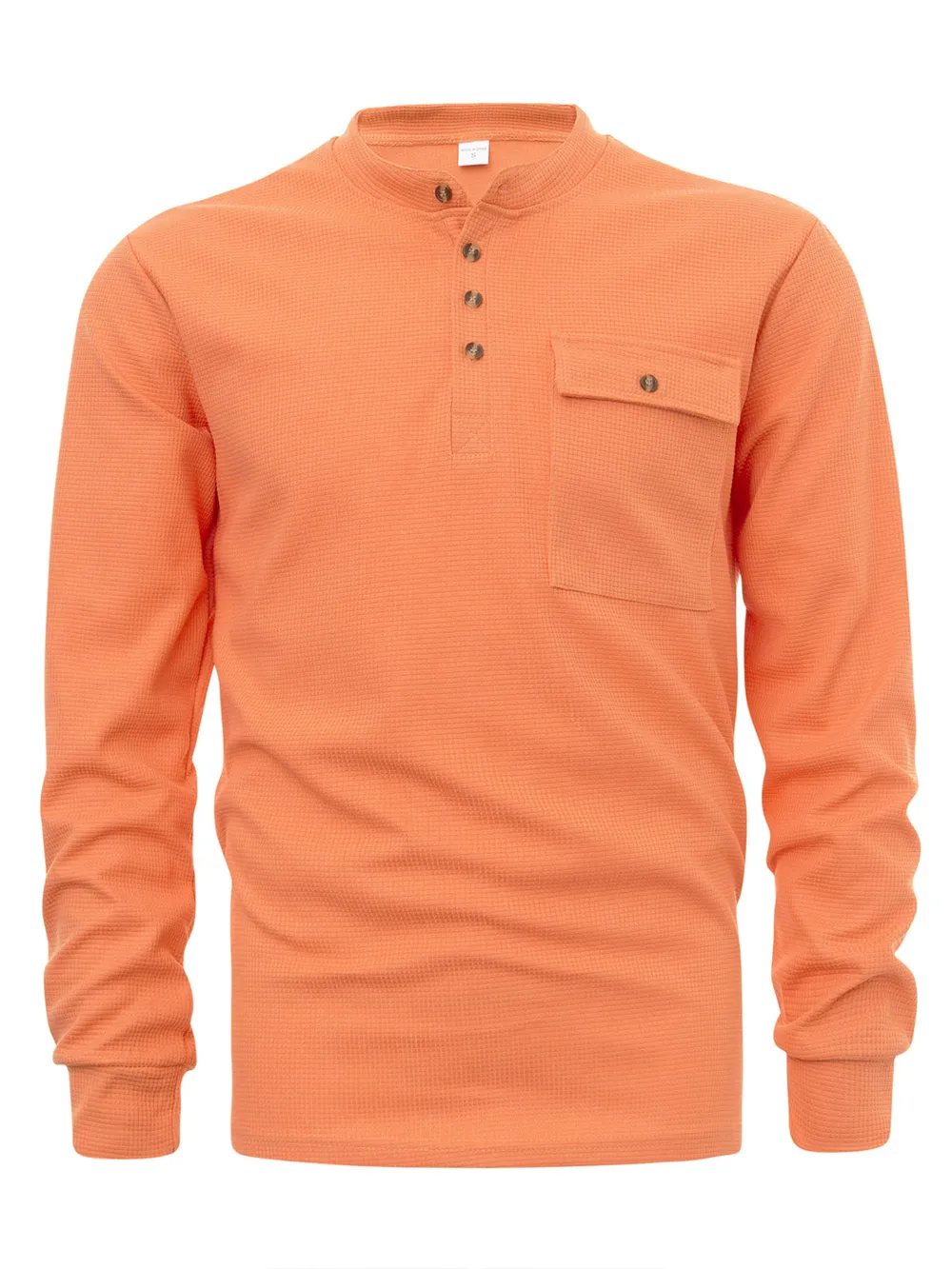 Men's Button Detail Long Sleeve T-Shirt, image 6
