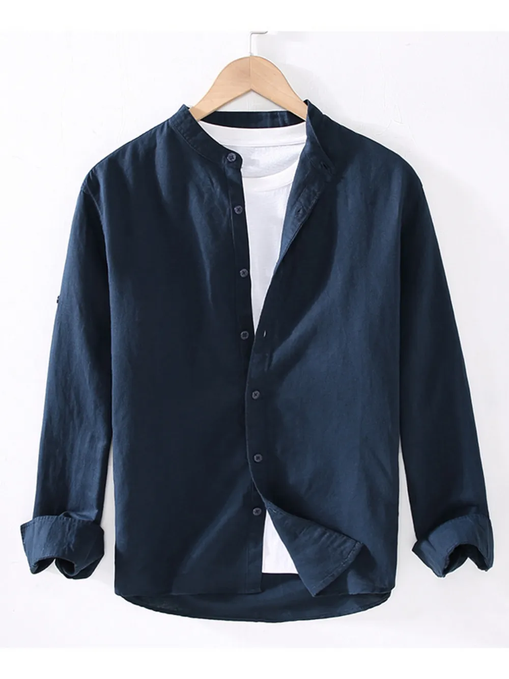 Men's Full Size Button Up Long Sleeve Shirt Plus Size, image 3