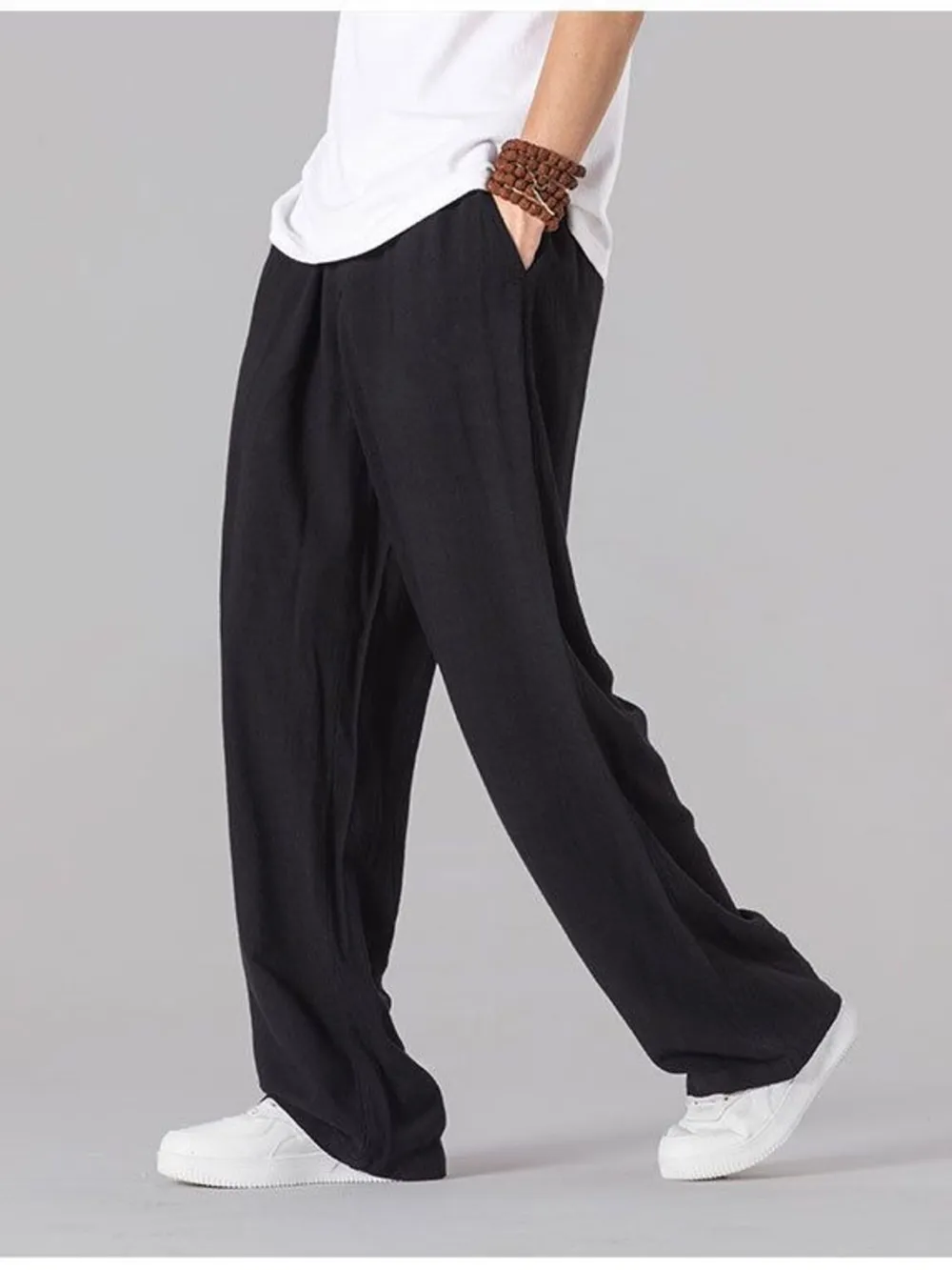 Men's Plus Size Wide Leg Pants, image 2
