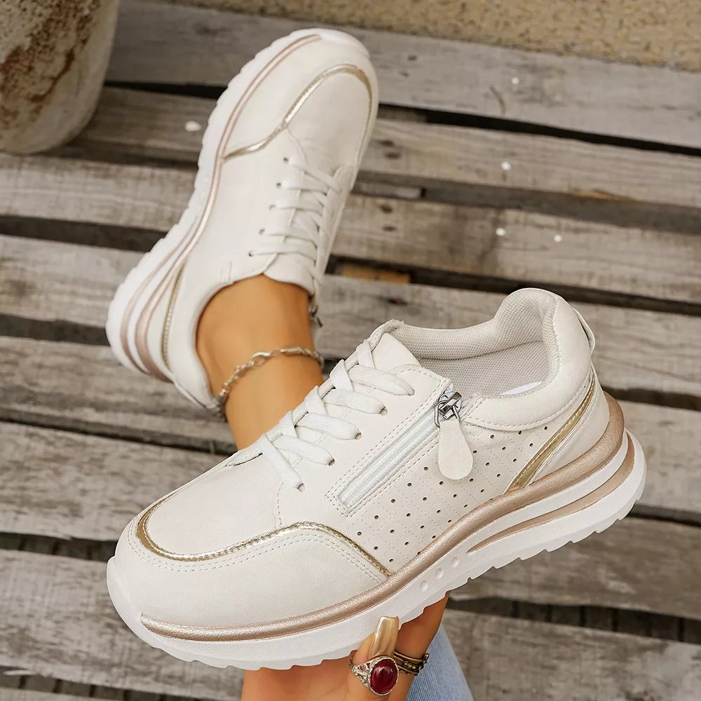 Round Toe Lace Up Sneakers, image 7