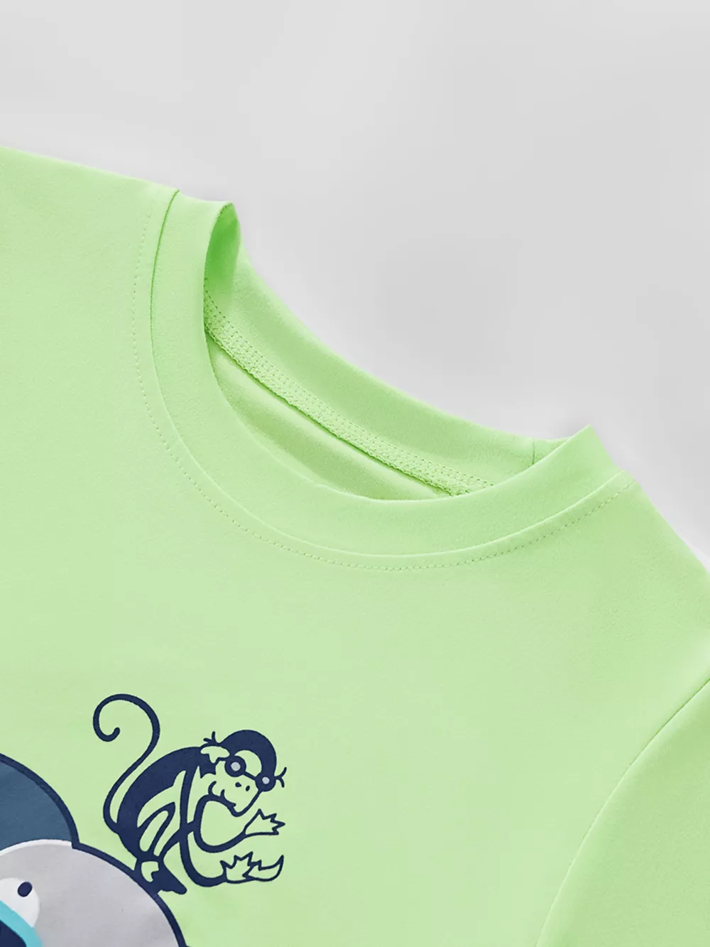 Children's Elephant Graphic Round Neck T-Shirt, image 3