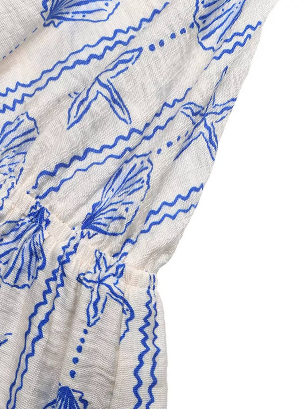 Seashell Print V-Neck Sleeveless Romper, image 3