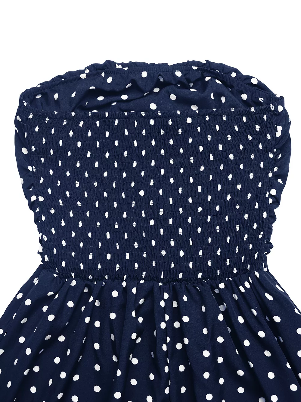 Polka Dot Tube A-Line Dress, image 9
