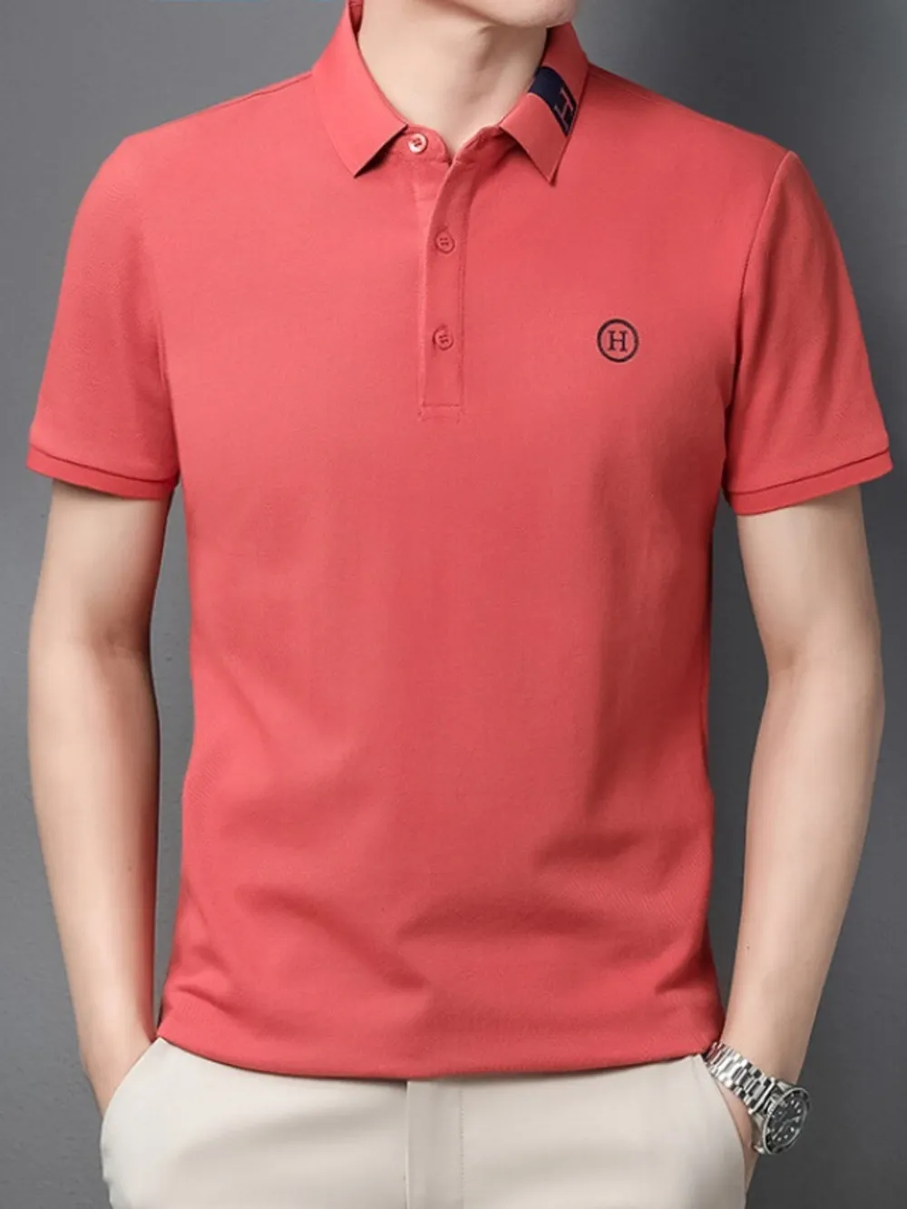 Men's Plus Size Classic Short Sleeve Polo Shirt, image 5
